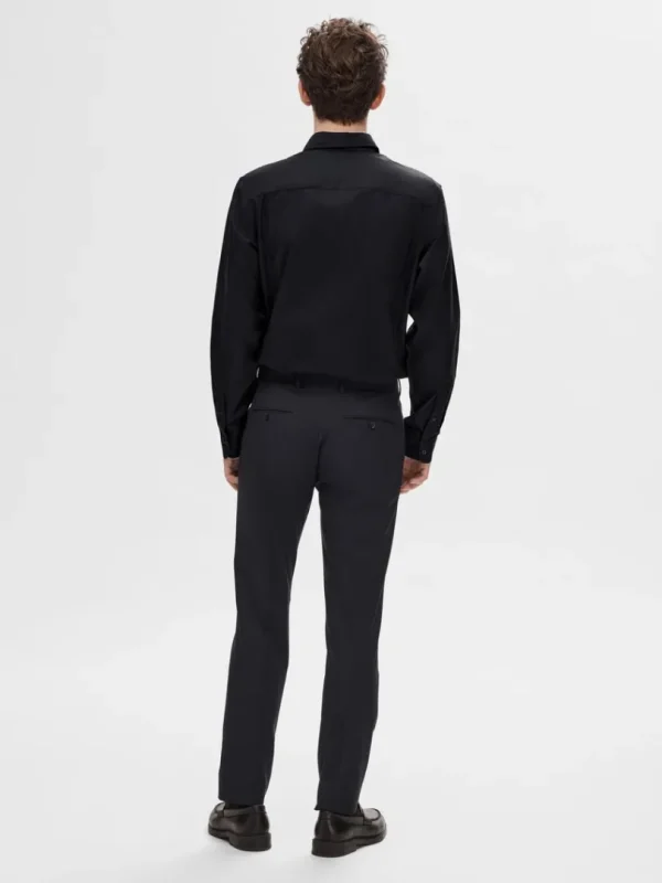 Skjorter>SELECTED SLIM FIT SKJORTE Black