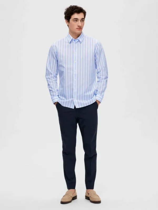 Skjorter>SELECTED SLIM FIT SKJORTE Blue