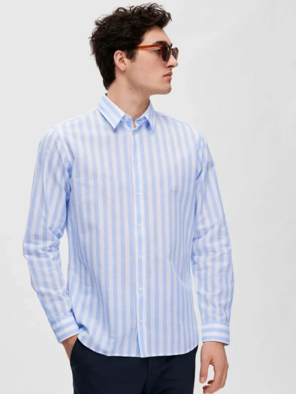 Skjorter>SELECTED SLIM FIT SKJORTE Blue
