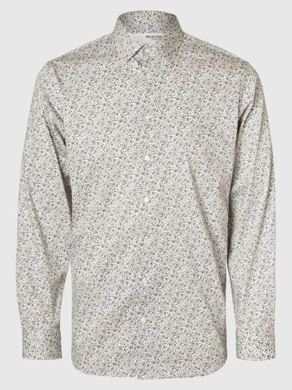 Skjorter>SELECTED SLIM FIT SKJORTE Beige