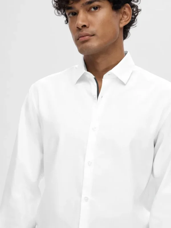 Skjorter>SELECTED SLIM FIT SKJORTE White