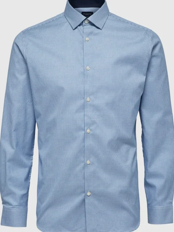 Skjorter>SELECTED SLIM FIT SKJORTE Blue