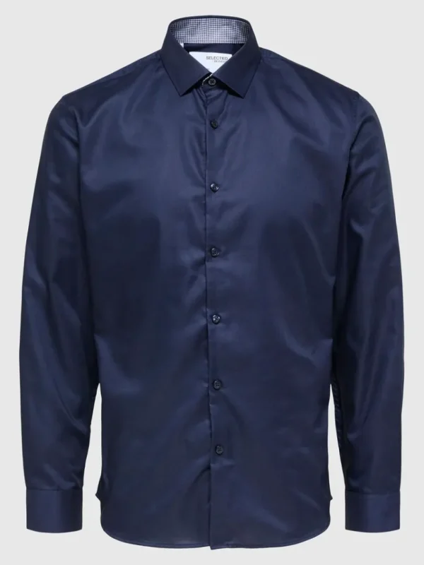 Skjorter>SELECTED SLIM FIT SKJORTE Blue