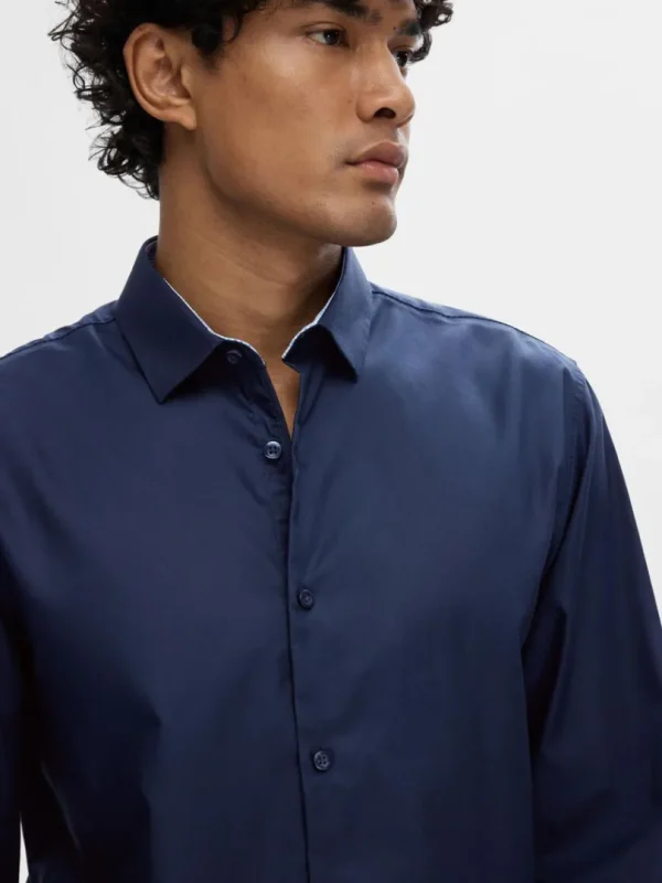 Skjorter>SELECTED SLIM FIT SKJORTE Blue
