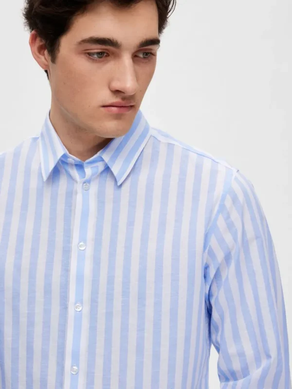 Skjorter>SELECTED SLIM FIT SKJORTE Blue