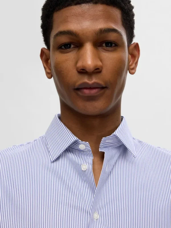 Skjorter>SELECTED SLIM FIT SKJORTE Blue