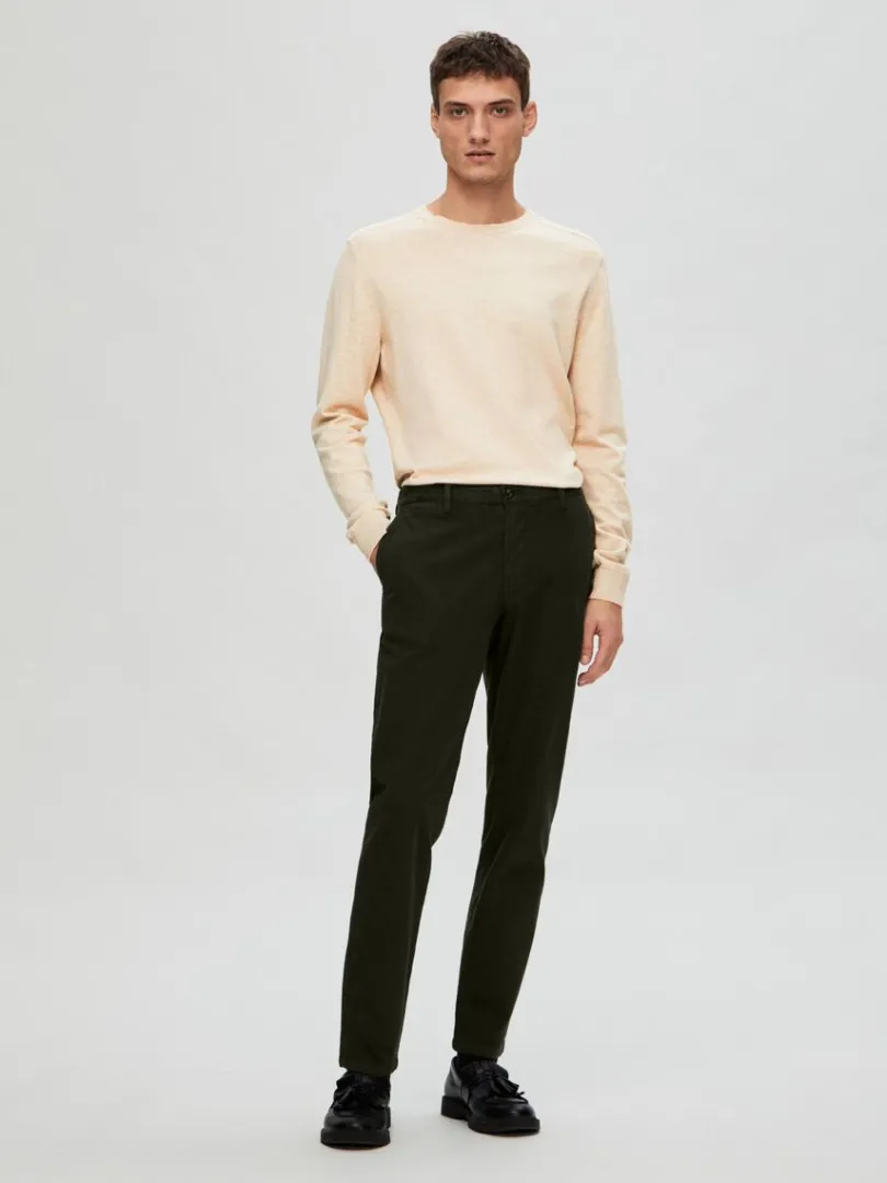 slim_fit_struktureret_ch_2-3.webp Bukser>SELECTED 175 SLIM FIT STRUKTURERET CHINOS Green