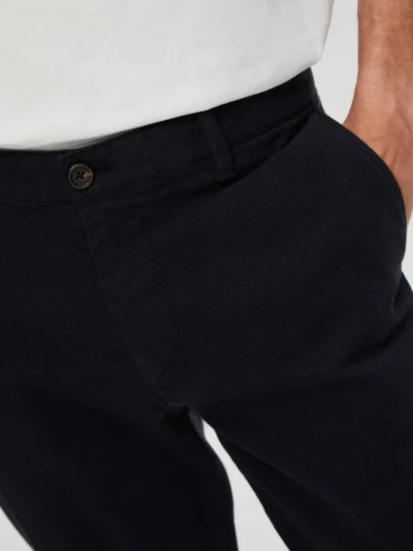 Bukser>SELECTED 175 SLIM FIT STRUKTURERET CHINOS Blue