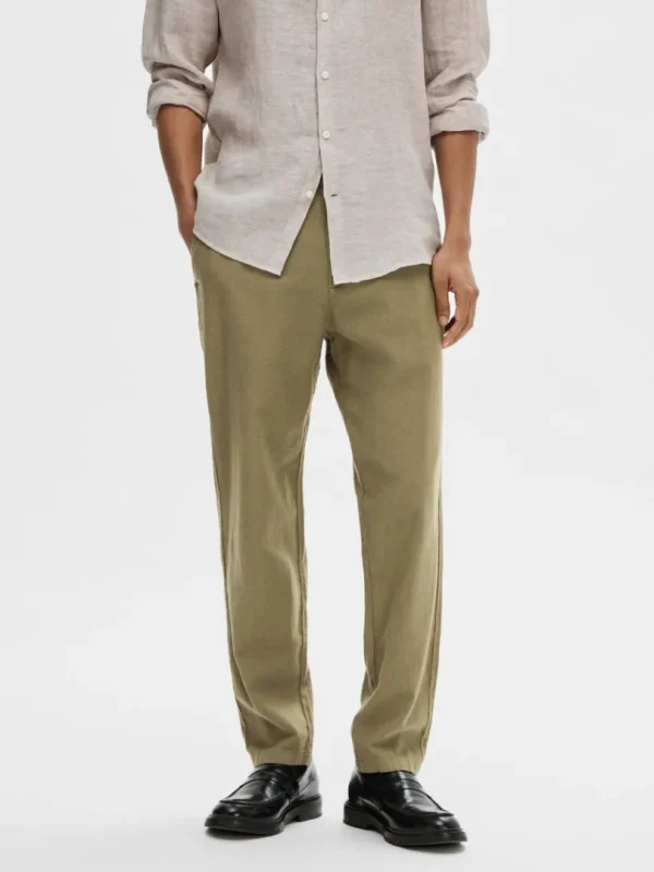 Bukser>SELECTED SLIM FIT TAPERED BUKSER Green