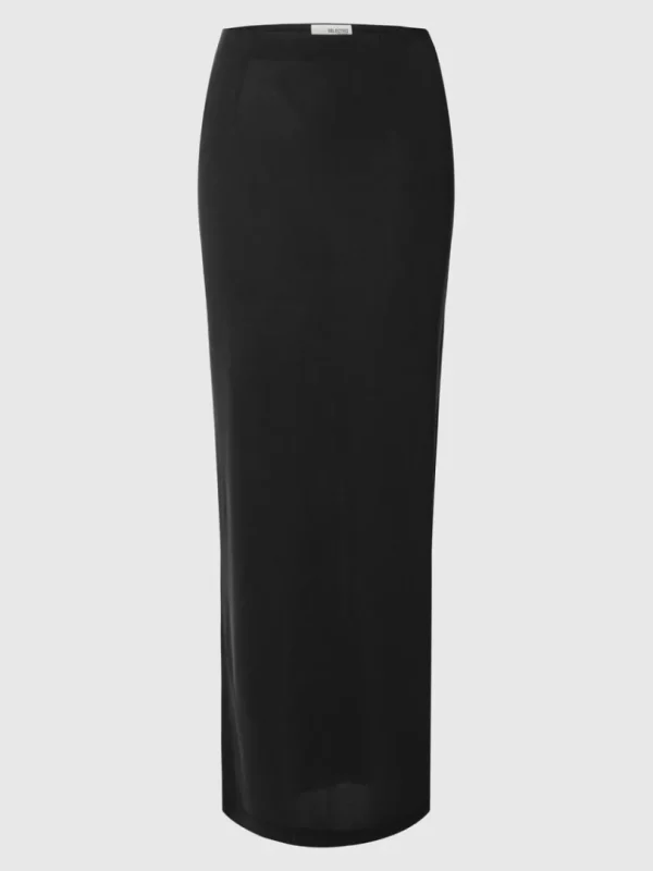 Nederdele>SELECTED SLIM MAXINEDERDEL Black