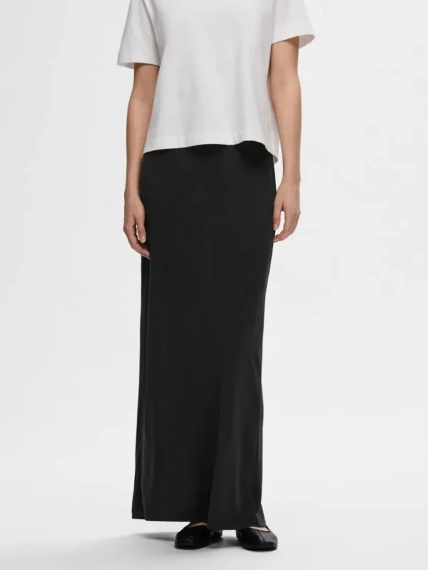 Nederdele>SELECTED SLIM MAXINEDERDEL Black