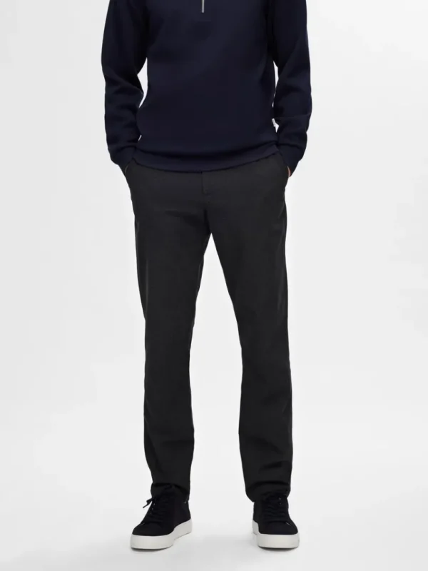 Bukser>SELECTED 175 SLIM-FIT BØRSTET CHINOS Black
