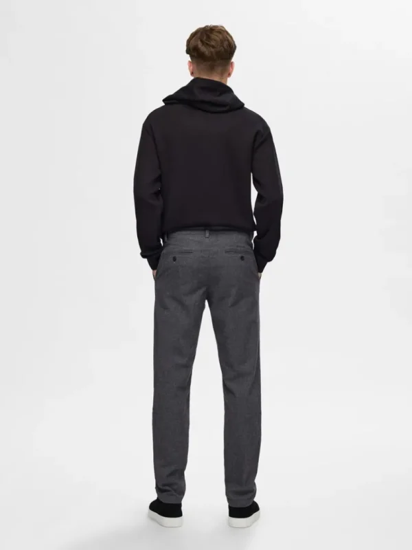 Bukser>SELECTED 175 SLIM-FIT BØRSTET CHINOS Grey