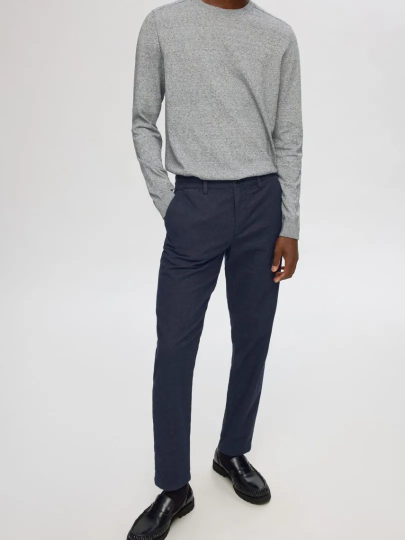slimfit_brstet_chinos_3-1.webp Bukser>SELECTED 175 SLIM-FIT BØRSTET CHINOS Blue