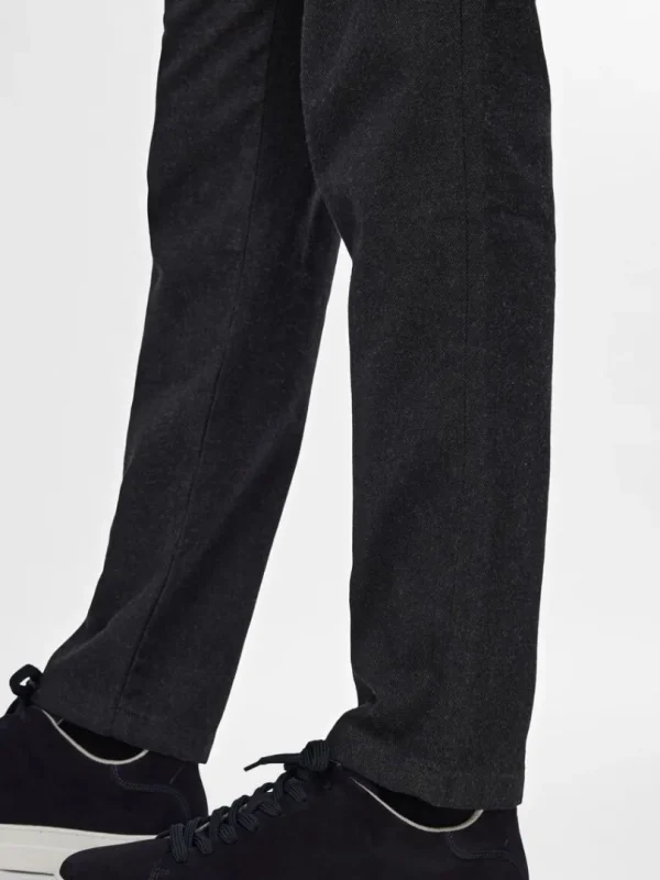 Bukser>SELECTED 175 SLIM-FIT BØRSTET CHINOS Black