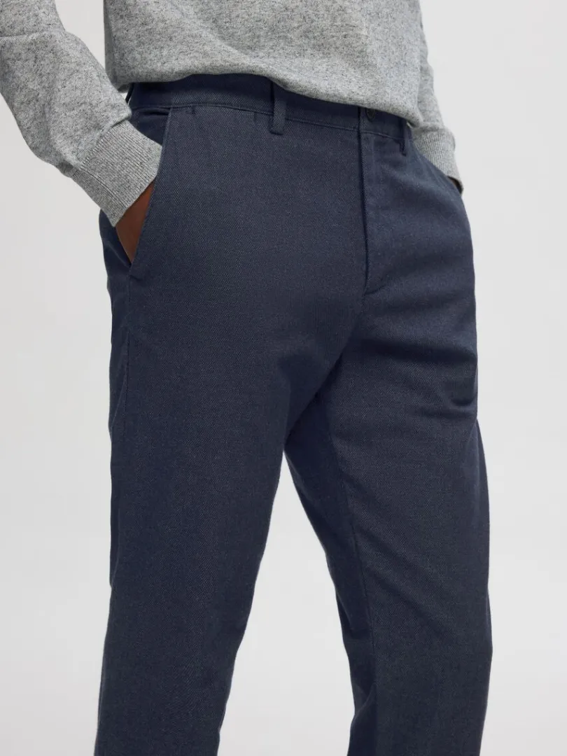 slimfit_brstet_chinos_5-1.webp Bukser>SELECTED 175 SLIM-FIT BØRSTET CHINOS Blue