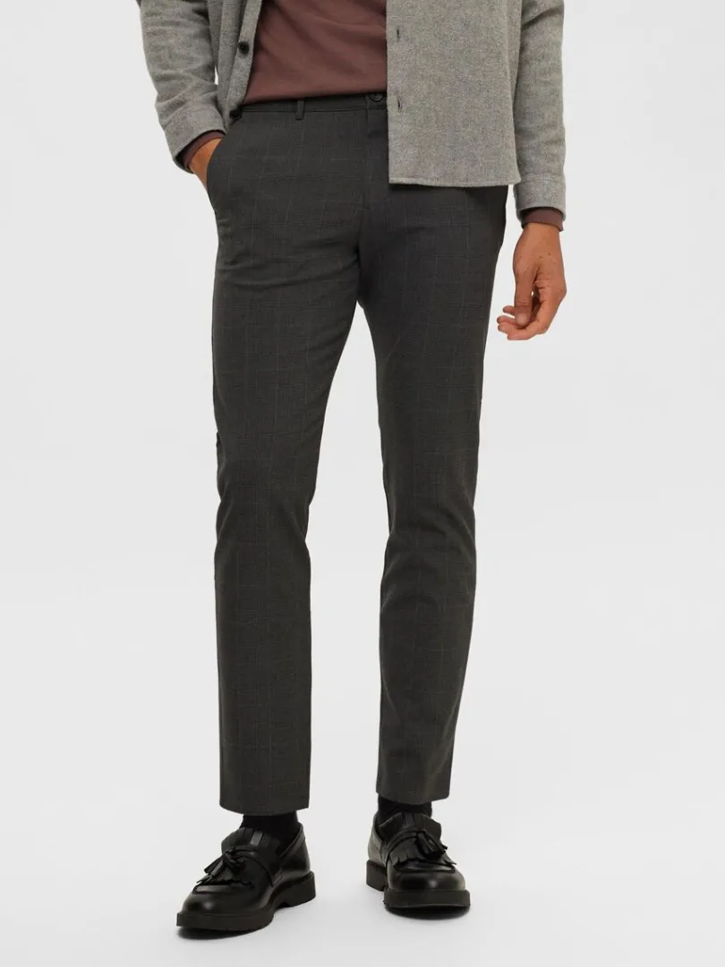 slimfit_bukser_0-7.webp Bukser | Jakkesæt & Blazers>SELECTED 175 SLIM-FIT BUKSER Grey