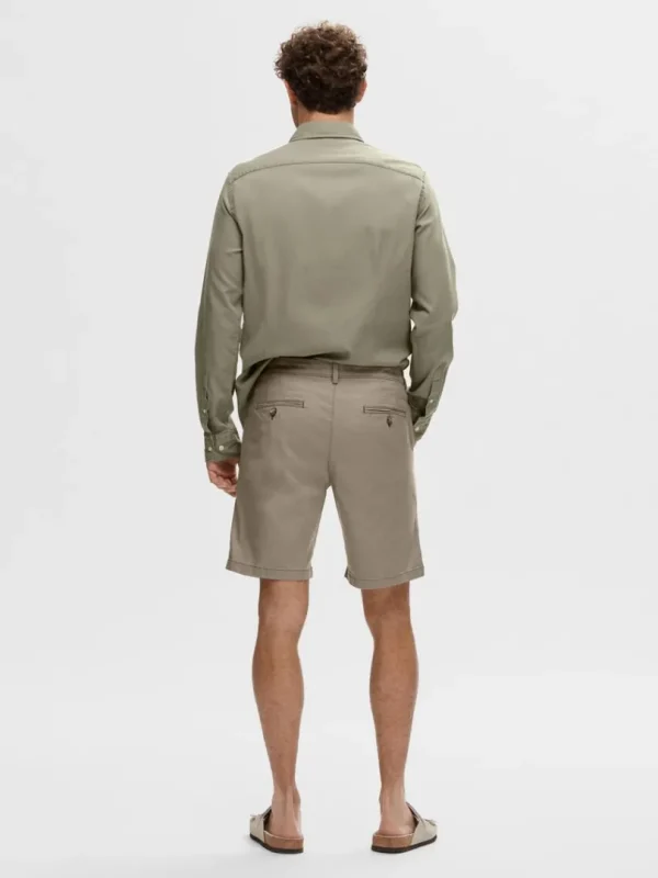 Shorts>SELECTED SLIM-FIT CHINOSHORTS Brown