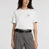T-shirts>SELECTED SLØJFE-PRINT BOXY FIT T-SHIRT White