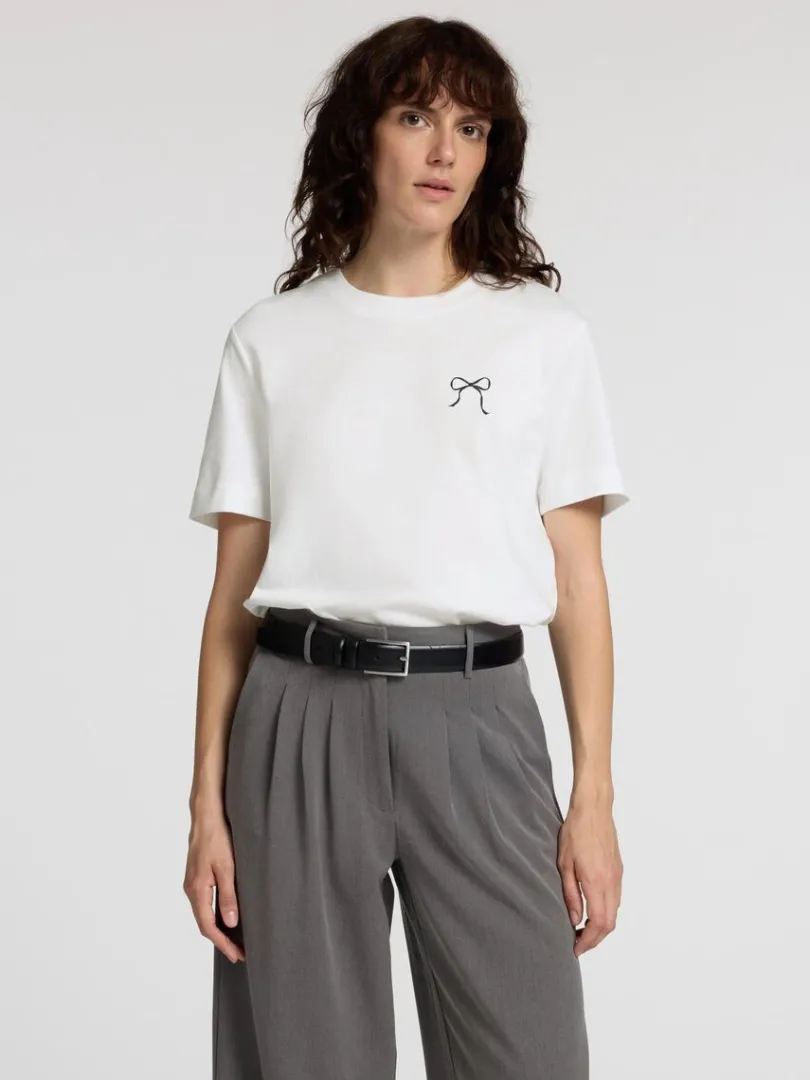 sljfeprint_boxy_fit_tshir_0.webp T-shirts>SELECTED SLØJFE-PRINT BOXY FIT T-SHIRT White