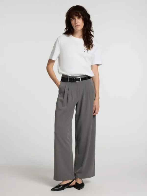 T-shirts>SELECTED SLØJFE-PRINT BOXY FIT T-SHIRT White
