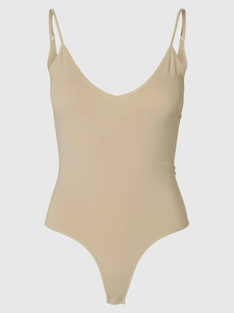 smls_shapewear_bodysuit_0-1.webp Toppe Og Bluser>SELECTED SØMLØS SHAPEWEAR BODYSUIT Brown