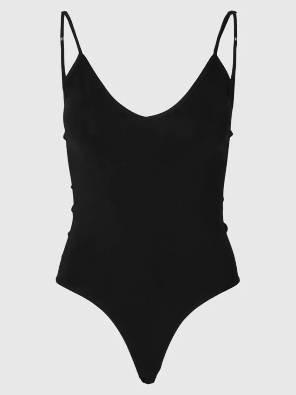 Toppe Og Bluser>SELECTED SØMLØS SHAPEWEAR BODYSUIT Black