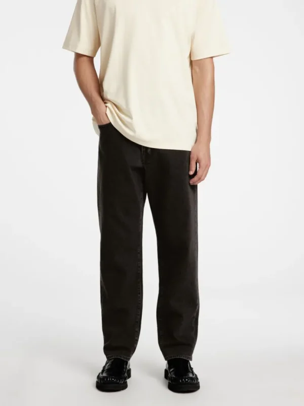 Jeans>SELECTED 190 SORT REGULAR TAPERED-FIT JEANS Black