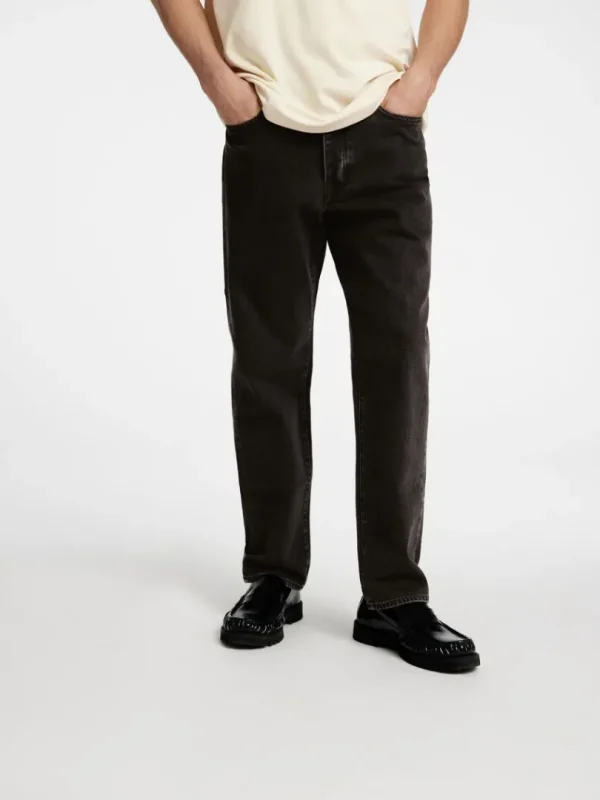 Jeans>SELECTED 190 SORT REGULAR TAPERED-FIT JEANS Black