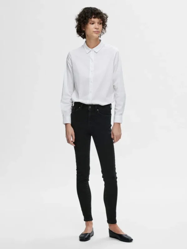 Jeans>SELECTED SORT SKINNY FIT JEANS Black