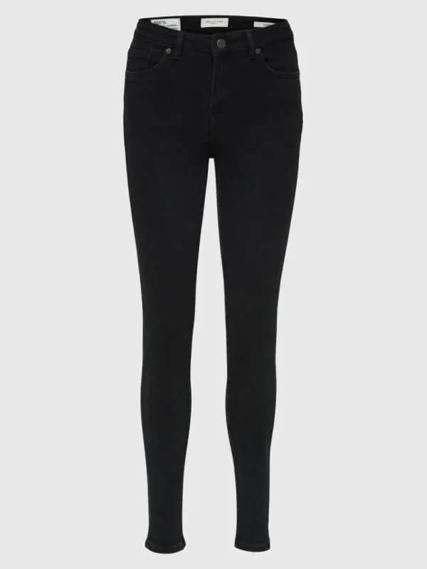 Jeans>SELECTED SORT SKINNY FIT JEANS Black