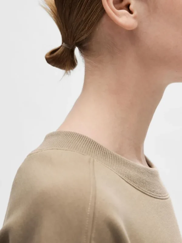 T-shirts>SELECTED STÅKRAVE T-SHIRT Brown