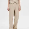 Bukser | Jakkesæt & Blazers>SELECTED STRAIGHT FIT BUKSER Beige