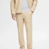 Bukser>SELECTED STRAIGHT FIT BUKSER Beige