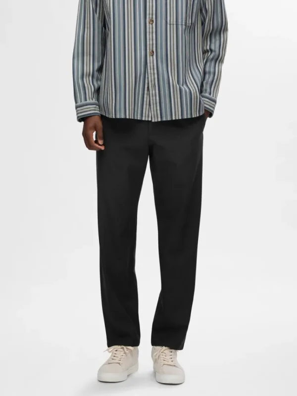 Bukser>SELECTED 196 STRAIGHT FIT BUKSER Black