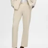 Bukser | Jakkesæt & Blazers>SELECTED STRAIGHT FIT BUKSER Beige