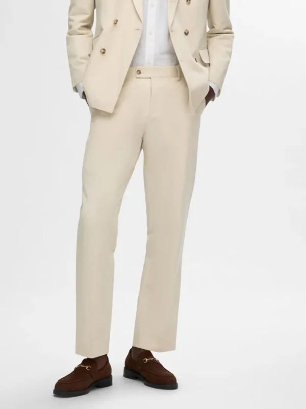 Bukser | Jakkesæt & Blazers>SELECTED STRAIGHT FIT BUKSER Beige