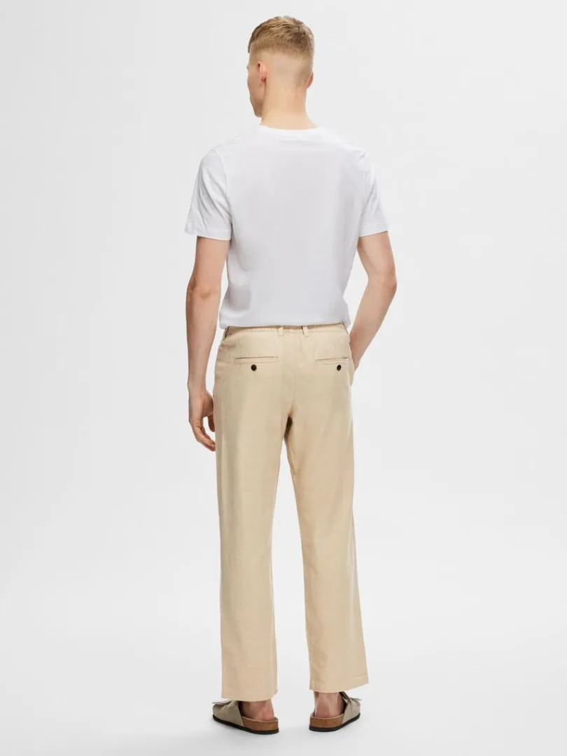 straight_fit_bukser_1-4.webp Bukser>SELECTED STRAIGHT FIT BUKSER Beige