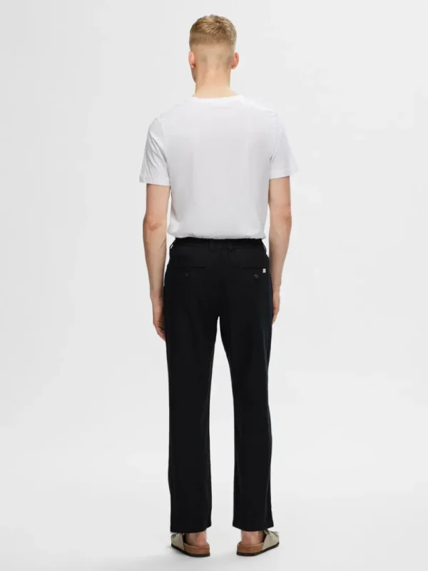 Bukser>SELECTED STRAIGHT FIT BUKSER Black