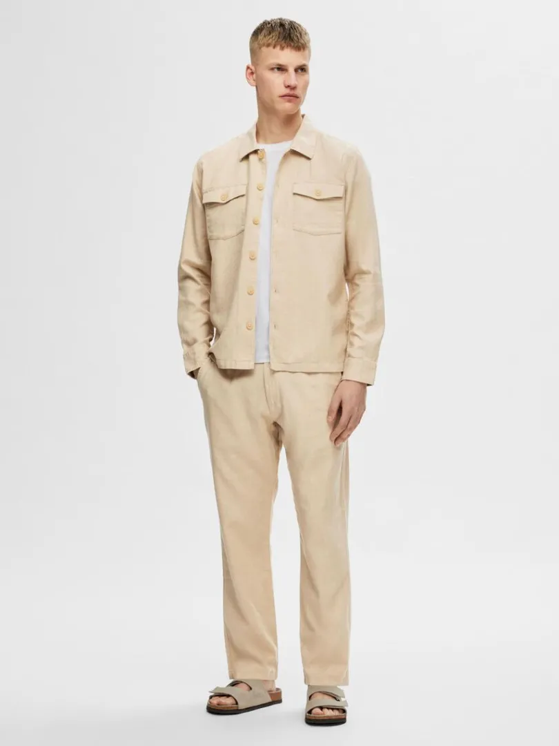 straight_fit_bukser_2-4.webp Bukser>SELECTED STRAIGHT FIT BUKSER Beige