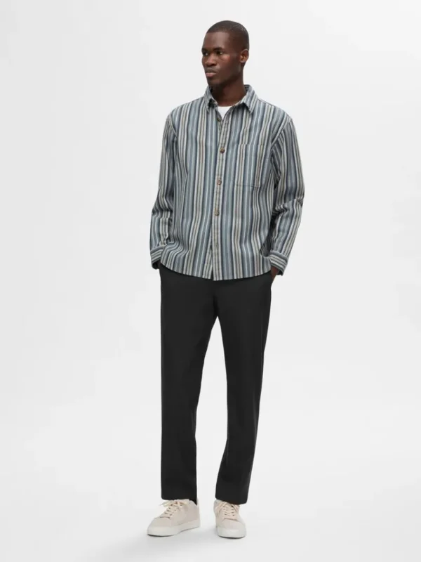 Bukser>SELECTED 196 STRAIGHT FIT BUKSER Black