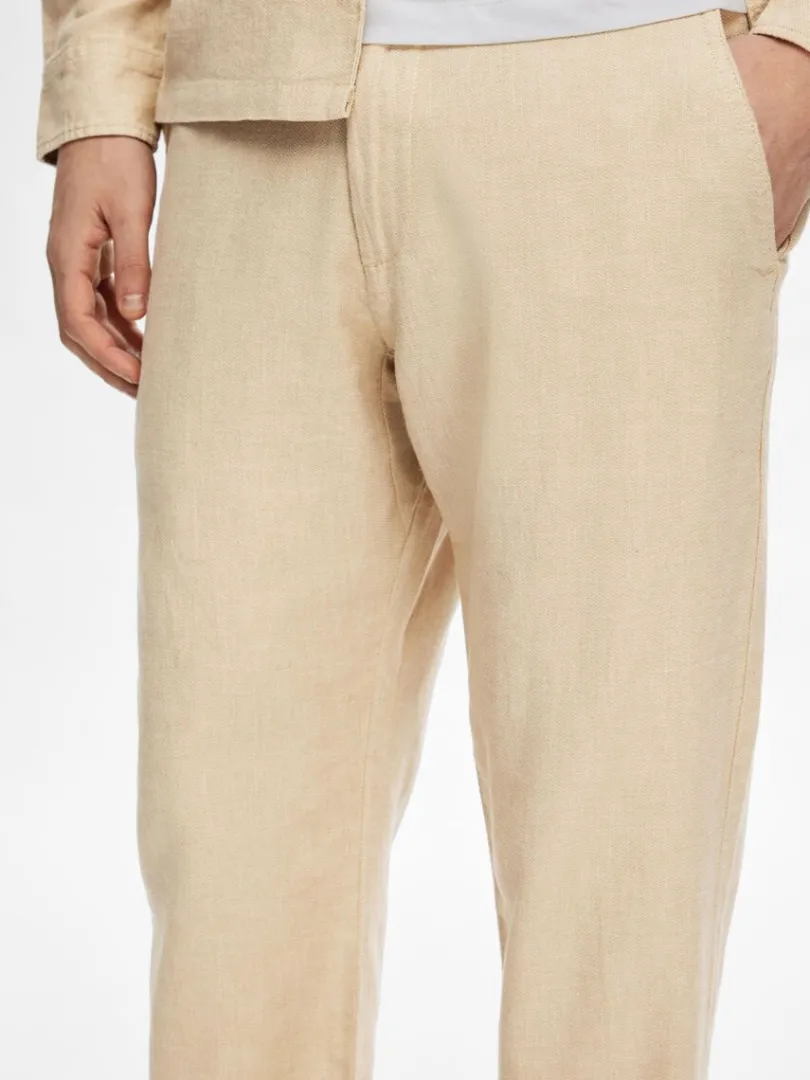 straight_fit_bukser_5-3.webp Bukser>SELECTED STRAIGHT FIT BUKSER Beige