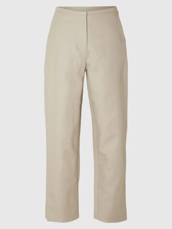 Bukser | Jakkesæt & Blazers>SELECTED STRAIGHT FIT BUKSER Beige
