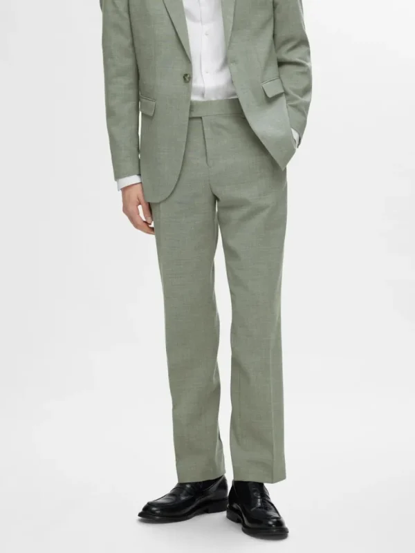 Bukser | Jakkesæt & Blazers>SELECTED STRAIGHT FIT HABITBUKSER Green