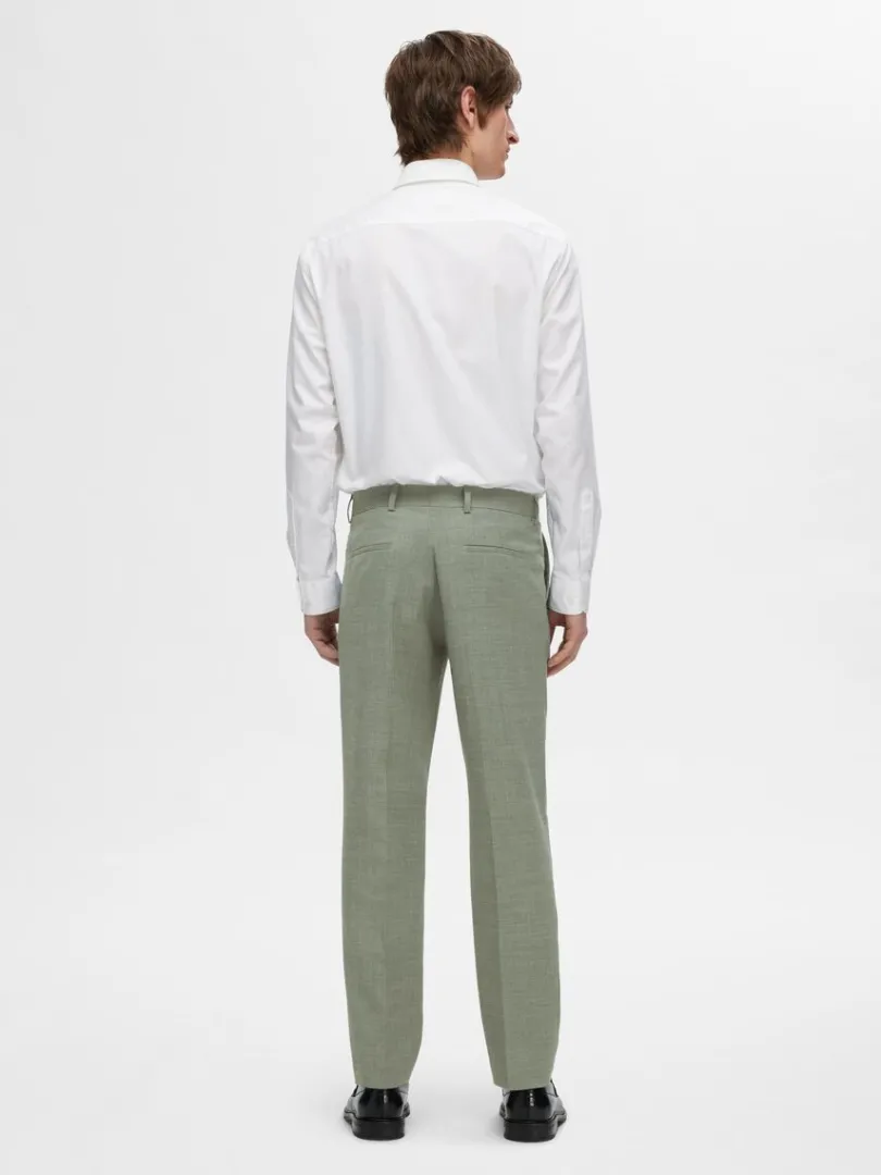straight_fit_habitbukser_1.webp Bukser | Jakkesæt & Blazers>SELECTED STRAIGHT FIT HABITBUKSER Green