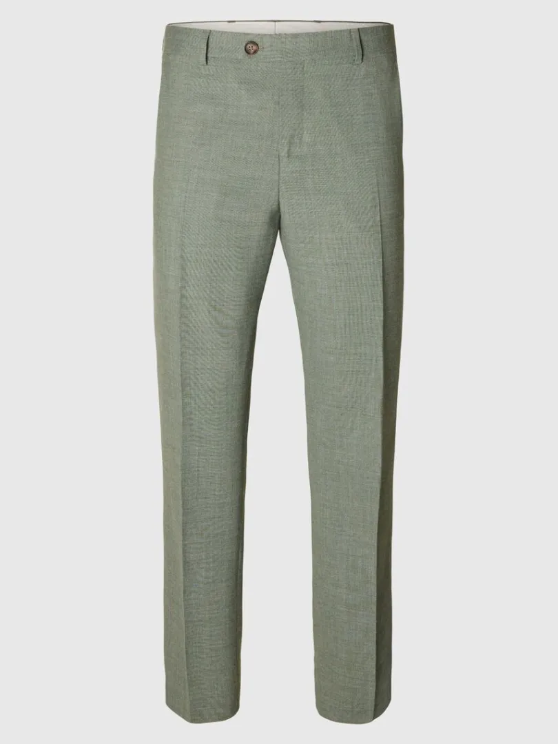 straight_fit_habitbukser_4.webp Bukser | Jakkesæt & Blazers>SELECTED STRAIGHT FIT HABITBUKSER Green