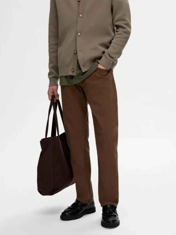 Jeans>SELECTED 196 STRAIGHT FIT JEANS Brown