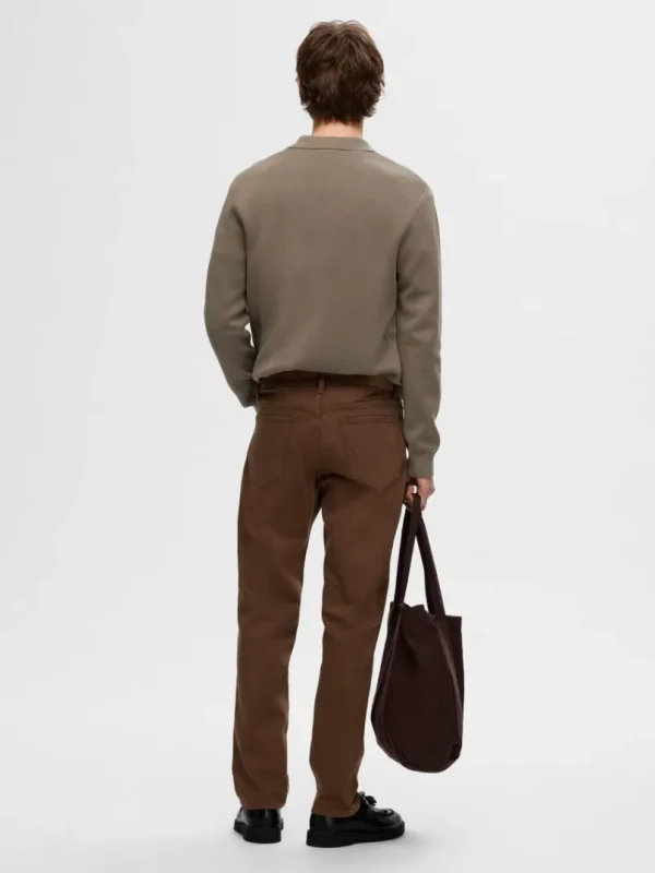 Jeans>SELECTED 196 STRAIGHT FIT JEANS Brown