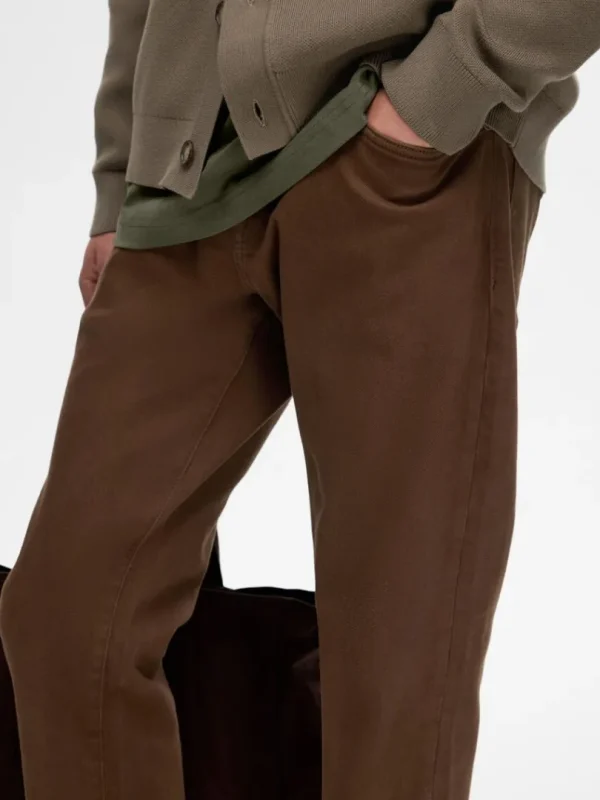 Jeans>SELECTED 196 STRAIGHT FIT JEANS Brown