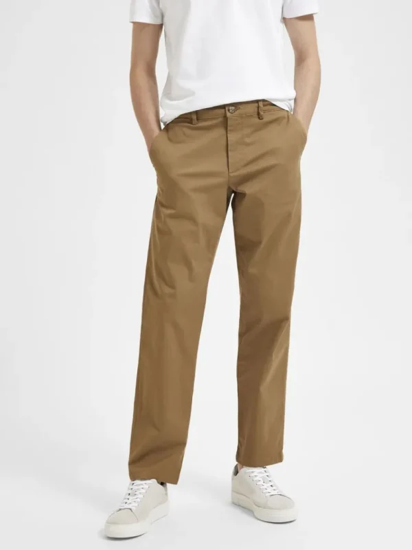 Bukser>SELECTED 196 STRAIGHT FLEX CHINOS Brown